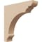 Ekena Millwork 2"W x 10"D x 10"H Thin Hughes Rough Cedar Woodgrain TimberThane Corbel, Primed Tan CORUR02X10X10HUGRCPR - alternate 1